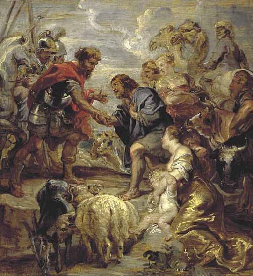 Peter Paul Rubens The Reconciliation of Jacob and Esau oil painting picture